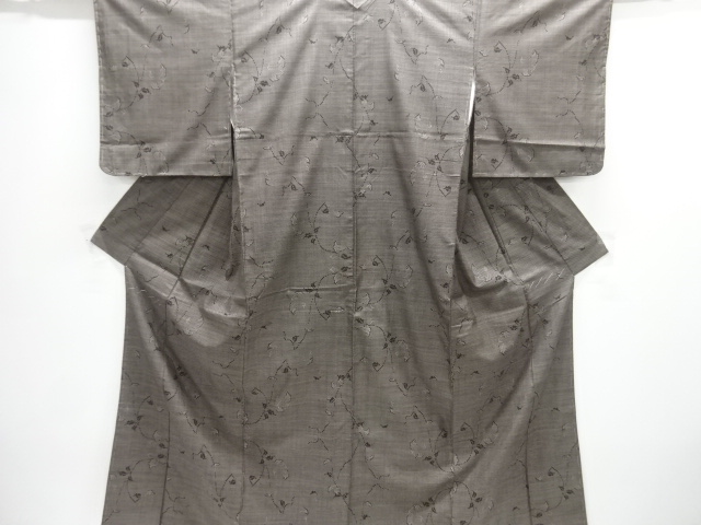 JAPANESE KIMONO / DORO OSHIMA TSUMUGI (5 maruki) / WOVEN PINE 
